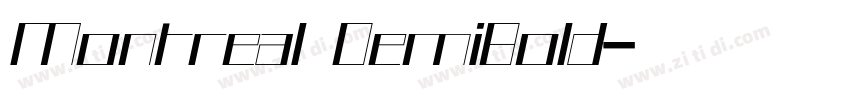 Montreal DemiBold字体转换